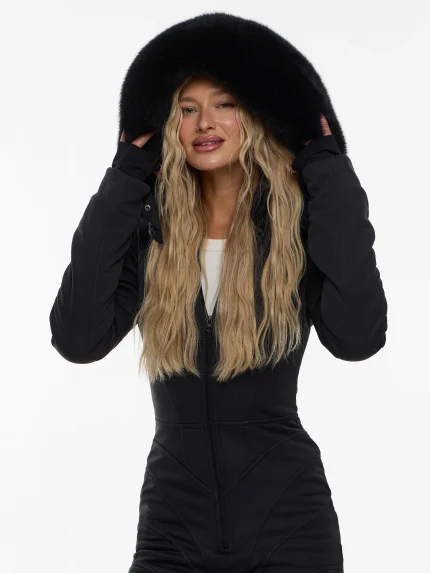 Женский зимний комбинезон из софтшелла