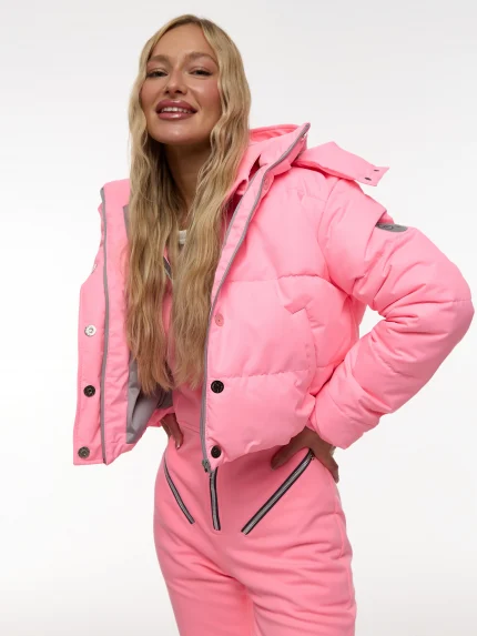 Женская куртка укороченная из мембраны