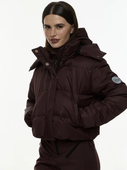 Женская куртка укороченная из мембраны