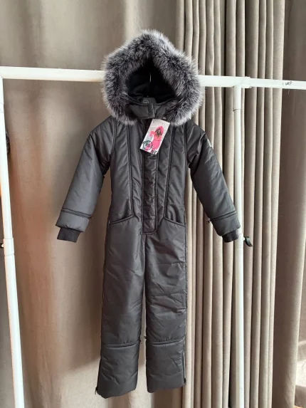 Детский зимний мембранный комбинезон Черный