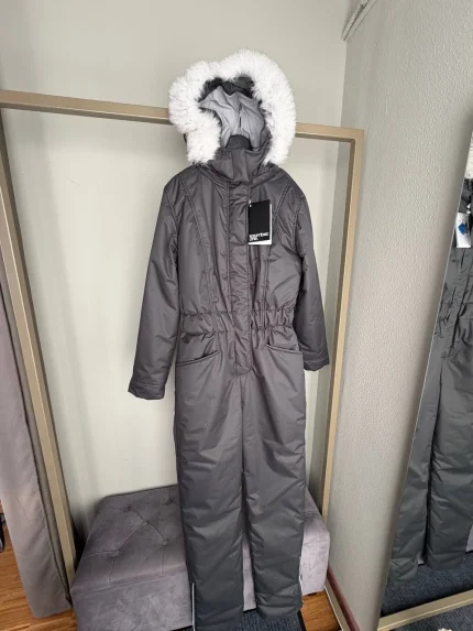 Женский зимний мембранный комбинезон Серый 52 Оптима