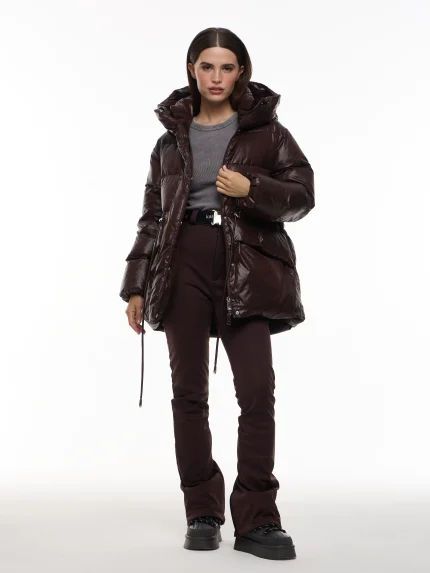 Женский зимний пуховик Шоколад