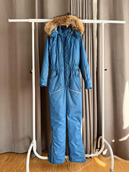 Женский зимний мембранный комбинезон Аквамарин доп.карманы