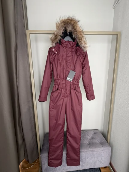 Женский зимний мембранный комбинезон Винный Оптима 2