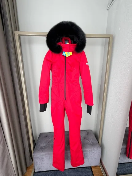 Женский зимний комбинезон из софтшелла Формула 1 черная молния Мидл